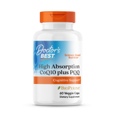 Коэнзим CoQ10 плюс PQQ, High Absorption CoQ10, Doctor's Best, 60 капсул Коэнзим CoQ10 плюс PQQ, High Absorption CoQ10, Doctor's Best, 60 капсул