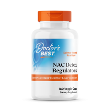 Ацетилцистеин, NAC Detox Regulators, Doctor's Best, 180 капсул Ацетилцистеин, NAC Detox Regulators, Doctor's Best, 180 капсул