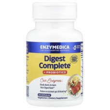 Ферменты и пробиотики, Digest + Probiotics, Enzymedica, 30 капсул Ферменты и пробиотики, Digest + Probiotics, Enzymedica, 30 капсул