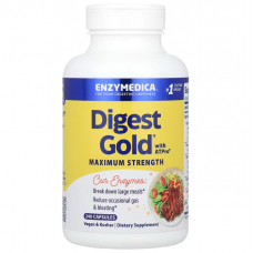 Пищеварительные ферменты, Digest Gold with ATPro, Enzymedica, 240 капсул Пищеварительные ферменты, Digest Gold with ATPro, Enzymedica, 240 капсул