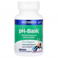 Поддержка баланса рН, ферменты, pH-Basic, Enzymedica, 90 капсул Поддержка баланса рН, ферменты, pH-Basic, Enzymedica, 90 капсул