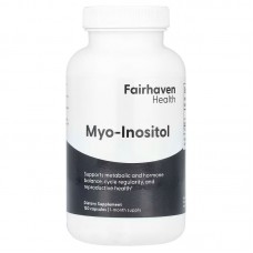 Мио-инозитол, для женщин и мужчин, Myo-Inositol, Fairhaven Health, 2000 мг, 120 капсул (500 мг в капсуле) Мио-инозитол, для женщин и мужчин, Myo-Inositol, Fairhaven Health, 2000 мг, 120 капсул (500 мг в капсуле)