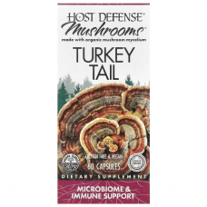 Траметес різнокольоровий, Turkey Tail, Fungi Perfecti, Host Defense, 60 капсул