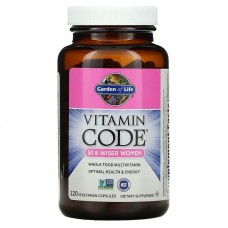 Сырые витамины для женщин 50+, Multivitamin, Vitamin Code, Garden of Life, из цельных продуктов, 120 вегетарианских капсул Сырые витамины для женщин 50+, Multivitamin, Vitamin Code, Garden of Life, из цельных продуктов, 120 вегетарианских капсул