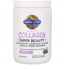 Коллаген, Grass Fed Collagen, Garden of Life, выращенный на травяном корме, черника асаи, 270 г Коллаген, Grass Fed Collagen, Garden of Life, выращенный на травяном корме, черника асаи, 270 г