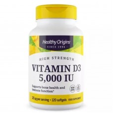 Витамин D3 в масле МСТ, Vitamin D3 in MCT Oil, Healthy Origins, 5000 МЕ, 120 гелевых капсул Витамин D3 в масле МСТ, Vitamin D3 in MCT Oil, Healthy Origins, 5000 МЕ, 120 гелевых капсул