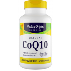 Коензим Q10, Kaneka Q10 (CoQ10), Healthy Origins, для здоров'я серця та клітинної енергії, ферментований дріжджами, 200 мг, 60 гелевих капсул Коензим Q10, Kaneka Q10 (CoQ10), Healthy Origins, для здоров'я серця та клітинної енергії, ферментований дріжджами, 200 мг, 60 гелевих капсул