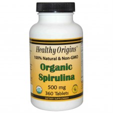 Спирулина, Spirulina, Healthy Origins, органическая, 500 мг, 360 таблеток. Спирулина, Spirulina, Healthy Origins, органическая, 500 мг, 360 таблеток.
