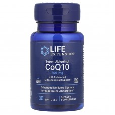 Коензим Q10 (Убіхінол), Ubiquinol CoQ10, Life Extension, 200 мг, 30 капсул Коензим Q10 (Убіхінол), Ubiquinol CoQ10, Life Extension, 200 мг, 30 капсул