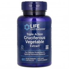 Екстракт хрестоцвітих овочів, Triple Action Cruciferous Vegetable Extract, Life Extension, потрійної дії, 60 капсул Екстракт хрестоцвітих овочів, Triple Action Cruciferous Vegetable Extract, Life Extension, потрійної дії, 60 капсул