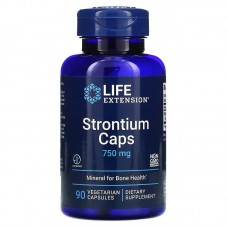 Стронций для здоровья костей, Strontium, Life Extension, 750 мг, 90 вегетарианских капсул (250 мг на капсулу) Стронций для здоровья костей, Strontium, Life Extension, 750 мг, 90 вегетарианских капсул (250 мг на капсулу)