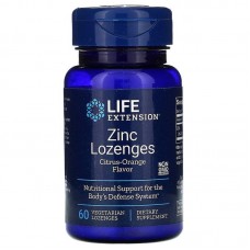 Оксид цинка, леденцы, Zinc, Life Extension, апельсиновый вкус, 60 конфет Оксид цинка, леденцы, Zinc, Life Extension, апельсиновый вкус, 60 конфет