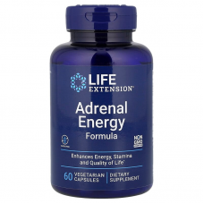 Підтримка наднирників, Adrenal Energy Formula, Life Extension, 60 вегетаріанських капсул Підтримка наднирників, Adrenal Energy Formula, Life Extension, 60 вегетаріанських капсул