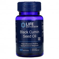 Масло черного тмина, Black Cumin, Life Extension, из семян, 60 капсул Масло черного тмина, Black Cumin, Life Extension, из семян, 60 капсул