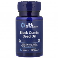 Олія чорного кмину, Black Cumin, Life Extension, з насіння, 500 мг, 60 гелевих капсул Олія чорного кмину, Black Cumin, Life Extension, з насіння, 500 мг, 60 гелевих капсул