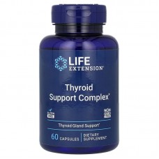Поддержка щитовидной железы: тироид тройного действия, Thyroid Support Complex, Life Extension, 60 капсул Поддержка щитовидной железы: тироид тройного действия, Thyroid Support Complex, Life Extension, 60 капсул