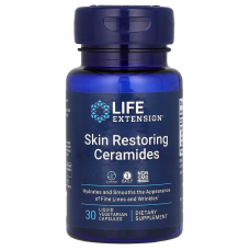 Відновлення шкіри, Skin Restoring Ceramides, Life Extension, кераміди, 30 рідких вегетаріанських капсул