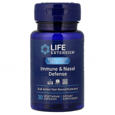 Пробіотики при сезонній алергії, Florassist Probiotic Immune & Nasal Defense, Life Extension, захист імунітету та носа, 30 вегетаріанських капсул Пробіотики при сезонній алергії, Florassist Probiotic Immune & Nasal Defense, Life Extension, захист імунітету та носа, 30 вегетаріанських капсул