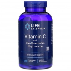 Вітамін С + біо-кверцетин, Vitamin C and Bio-Quercetin Phytosome, Life Extension, 250 вегетаріанських таблеток Вітамін С + біо-кверцетин, Vitamin C and Bio-Quercetin Phytosome, Life Extension, 250 вегетаріанських таблеток