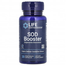 Супероксиддисмутаза, SOD Booster, Life Extension, 30 вегетаріанських капсул