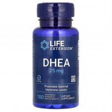 Дегідроепіандростерон, DHEA, Life Extension, 25 мг, 100 вегетаріанських пігулок Дегідроепіандростерон, DHEA, Life Extension, 25 мг, 100 вегетаріанських пігулок