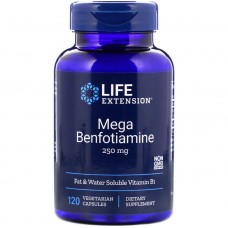 Бенфотиамин Мега, Benfotiamine, Life Extension, 250 мг, 120 капсул Бенфотиамин Мега, Benfotiamine, Life Extension, 250 мг, 120 капсул