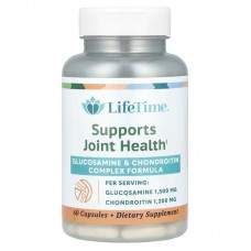 Глюкозамин хондроитин, Glucosamine & Chondroitin, LifeTime Vitamins, 60 кап.