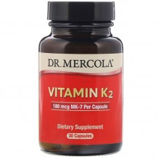 Витамин К2, Vitamin K2, Dr. Mercola, 30 капсул Витамин К2, Vitamin K2, Dr. Mercola, 30 капсул