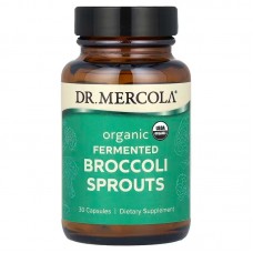 Брокколі ферментована, Broccoli Sprouts, Dr. Mercola, органічні паростки, 30 капсул