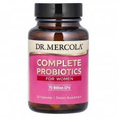 Пробиотики для женщин, Probiotics for Women, Dr. Mercola, 70 млрд. КОЕ, 30 капсул Пробиотики для женщин, Probiotics for Women, Dr. Mercola, 70 млрд. КОЕ, 30 капсул