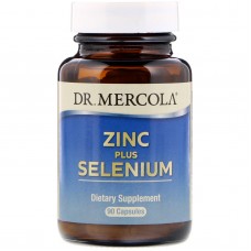 Цинк плюс селен, Zinc Plus Selenium, Dr. Mercola, 90 капсул Цинк плюс селен, Zinc Plus Selenium, Dr. Mercola, 90 капсул