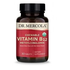 Витамин В12, Vitamin B12, Dr. Mercola, органик, 1000 мкг, 30 жевательных таблеток Витамин В12, Vitamin B12, Dr. Mercola, органик, 1000 мкг, 30 жевательных таблеток