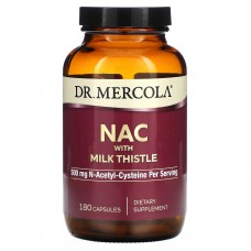 NAC с расторопшей, NAC with Milk Thistle, Dr. Mercola, 250 мг, 180 капсул NAC с расторопшей, NAC with Milk Thistle, Dr. Mercola, 250 мг, 180 капсул