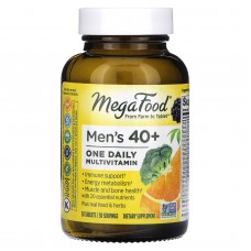 Витамины для мужчин 40+, Men One Daily, MegaFood, без железа, 1 в день, 30 таблеток Витамины для мужчин 40+, Men One Daily, MegaFood, без железа, 1 в день, 30 таблеток