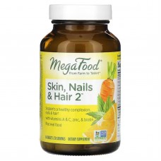 Витамины для волос, кожи и ногтей, Skin, Nails & Hair 2, MegaFood, 60 таблеток Витамины для волос, кожи и ногтей, Skin, Nails & Hair 2, MegaFood, 60 таблеток