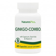 Гинкго Билоба комбо, Ginkgo-Combo, Nature's Plus, 60 капсул Гинкго Билоба комбо, Ginkgo-Combo, Nature's Plus, 60 капсул