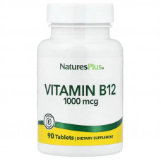Вітамін В-12, Vitamin B-12, Nature's Plus, 1000 мкг, 90 таблеток