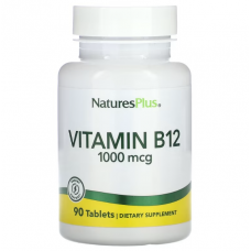 Витамин В-12, Vitamin B-12, Nature's Plus, 1000 мкг, 90 таблеток Витамин В-12, Vitamin B-12, Nature's Plus, 1000 мкг, 90 таблеток