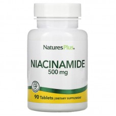 Ниацинамид, Niacinamide, Nature's Plus, 500 мг, 90 таблеток Ниацинамид, Niacinamide, Nature's Plus, 500 мг, 90 таблеток