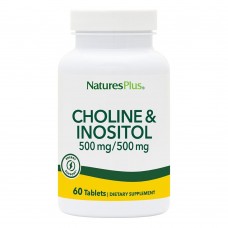 Холин и Инозитол, Choline & Inositol, Nature's Plus, 500/500 мг, 60 таблеток Холин и Инозитол, Choline & Inositol, Nature's Plus, 500/500 мг, 60 таблеток