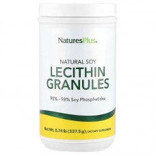 Лецитин из сои, Lecithin Granules, Nature's Plus, натуральные гранулы, 337,5 г Лецитин из сои, Lecithin Granules, Nature's Plus, натуральные гранулы, 337,5 г