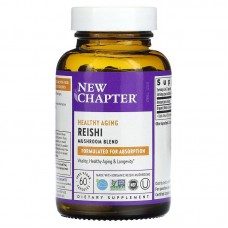 Грибы рейши, Reishi, New Chapter, органик, 60 капсул Грибы рейши, Reishi, New Chapter, органик, 60 капсул