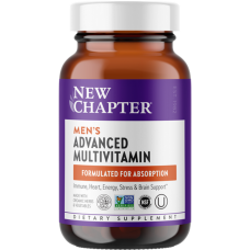 Ежедневные витамины для мужчин, Men's Advanced Multivitamin, New Chapter, 48 вегетарианских таблеток Ежедневные витамины для мужчин, Men's Advanced Multivitamin, New Chapter, 48 вегетарианских таблеток