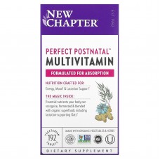 Мультивитаминный комплекс постнатальный, Postnatal MultiVitamin, New Chapter, 192 вегетарианские таблетки Мультивитаминный комплекс постнатальный, Postnatal MultiVitamin, New Chapter, 192 вегетарианские таблетки