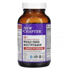 Мультивитамины для женщин 55+, Every Woman's 55+ Multivitamin, New Chapter, 1 в день, 72 вегетарианских таблеток Мультивитамины для женщин 55+, Every Woman's 55+ Multivitamin, New Chapter, 1 в день, 72 вегетарианских таблеток