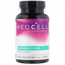 Гіалуронова кислота, зволоження, Hyaluronic Acid, Neocell, 60 капсул Гіалуронова кислота, зволоження, Hyaluronic Acid, Neocell, 60 капсул