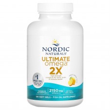 Рыбий жир, Ultimate Omega 2X, Nordic Naturals, 2150 мг, 120 гелевых капсул Рыбий жир, Ultimate Omega 2X, Nordic Naturals, 2150 мг, 120 гелевых капсул