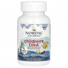 Рыбий жир для детей, Children's DHA, Nordic Naturals, возраст 3-6 лет, клубника, 360 мини-жевательных мягких гелей Рыбий жир для детей, Children's DHA, Nordic Naturals, возраст 3-6 лет, клубника, 360 мини-жевательных мягких гелей