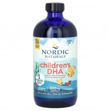 Рыбий жир для детей от 1 до 6 лет, Children's DHA, Nordic Naturals, клубника, жидкий, 530 мг, 473 мл Рыбий жир для детей от 1 до 6 лет, Children's DHA, Nordic Naturals, клубника, жидкий, 530 мг, 473 мл