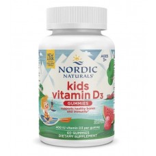 Вітамін D3 для дітей, Kids Vitamin D3, Nordic Naturals, зі смаком кавуна, 400 МО, 60 жувальних цукерок